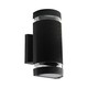 LED Væglampe Sort E27 IP44