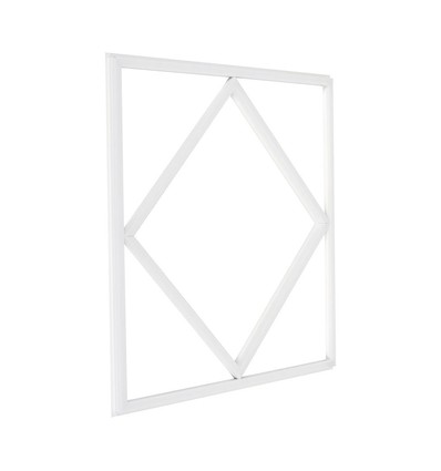 Hexagon Diamant 60x60 LED Panel, 60W - 100lm/W, Hvid kant