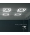 Hexagon Diamant 60x60 LED Panel, 60W - Højde:15mm, 100lm/W, Hvid kant