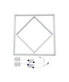 Hexagon Diamant 60x60 LED Panel, 60W - Højde:15mm, 100lm/W, Hvid kant