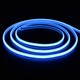 5m 11,5W/m Lyseblå Neon COB strip - 230V, IP67, 288 LED, Kan klippes for hver 10cm