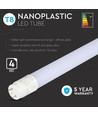 25x 120cm / 18W LED rør, T8 - 4000k, 5 års producentgaranti