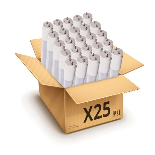 25x 150cm / 22W Samsung chip LED rør, T8 - 4000K, 5 års producentgaranti