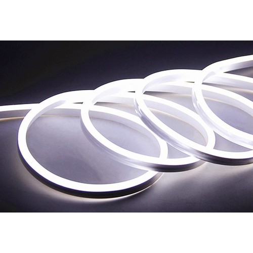 9W pr. meter Kold hvid 8x16 CLIP-ON Neon Flex LED - 230V, IP67