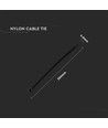 Kabelbinder 35 cm, 100 stk - Bredde 4,5mm sort