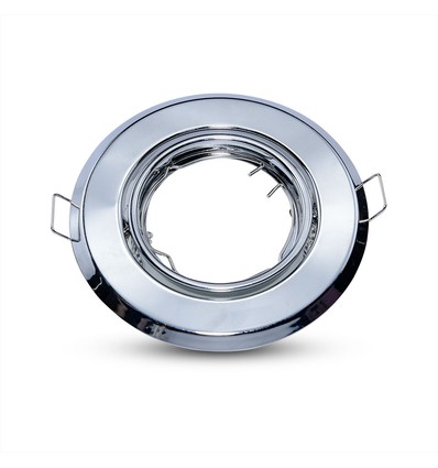 GU10 - Lampe, Runde, Krom, 2 stk/pakke