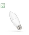 E27 1W LED kronepære - C37, 3000K, 90lm/W, varm hvid