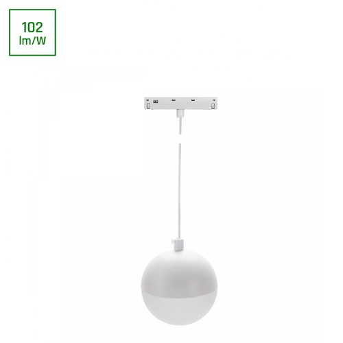 System Shift Basic - Globe P, Kugle Lampe, Nedhængt, 90mm, 10W, 2700K, Hvid