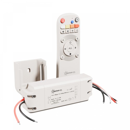 LED Strip Sæt 240W - 12V/24V, 10A, RGB, Dim, 1-Gruppe, +Montering, Hvid, Konekto Mesh