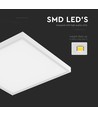 60x60 LED Panel i ramme - 36W, 4000K, 120lm/W, 4320lm, 2i1