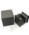 6W Dæmpbar CUBIC PRO væglampe - IP65, sort, sløjfbar, justerbar, firkantet, op/ned, inde / ude, inkl. lyskilde
