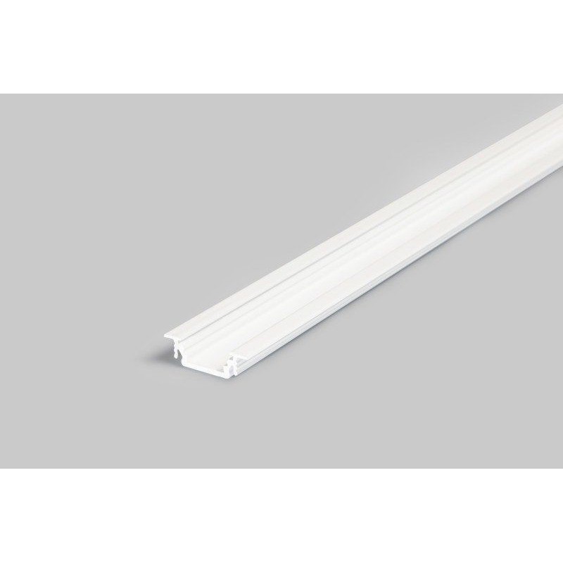 Indfræsning Alu profil i Hvid Til LED Strip (Model G) - 2 Meter