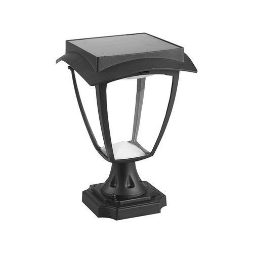 LED Solar Standerlampe - 3000K+6000K, Mat Sort, Hus