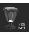 LED Solar Standerlampe - 3000K+6000K, Mat Sort, Hus