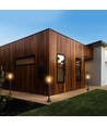 LED solcelleplænelampe - 3000K+6000K, mat sort hus