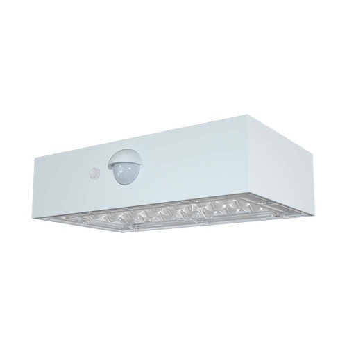 3W LED Solcelle Væglampe - Mursten 350lm Lithium Batteri 3.7V 1200mAh 4000K+3000K Hvid