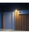 3W LED Solcelle Væglampe - Mursten 350lm Lithium Batteri 3.7V 1200mAh 4000K+3000K Hvid