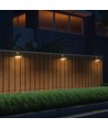 3W LED Solcelle Væglampe - Mursten 350lm Lithium Batteri 3.7V 1200mAh 4000K+3000K Hvid