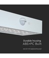 3W LED Solcelle Væglampe - Mursten 350lm Lithium Batteri 3.7V 1200mAh 4000K+3000K Hvid