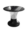 15W LED Solarlygte til Søjle - Diamond, 2200lm, LiFePO4 Batteri 3,2V 6000mAh, 6000K+4000K, Sort