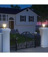 15W LED Solarlygte til Søjle - Diamond, 2200lm, LiFePO4 Batteri 3,2V 6000mAh, 6000K+4000K, Sort