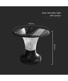 15W LED Solarlygte til Søjle - Diamond, 2200lm, LiFePO4 Batteri 3,2V 6000mAh, 6000K+4000K, Sort