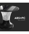15W LED Solarlygte til Søjle - Diamond, 2200lm, LiFePO4 Batteri 3,2V 6000mAh, 6000K+4000K, Sort