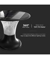 15W LED Solarlygte til Søjle - Diamond, 2200lm, LiFePO4 Batteri 3,2V 6000mAh, 6000K+4000K, Sort