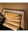 Trappe LED COB stripsæt 11W per trin - 24V DC, IP20, Op til 16 trin, med sensor + effekter