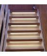 Trappe LED COB stripsæt - 2x5 meter, 12W, 24V, IP20, med sensor