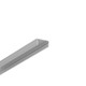 1m aluprofil BEGTON12 J/S - Anodiseret, påbygning, LED skinne