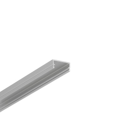 1m aluprofil BEGTON12 J/S - Anodiseret, påbygning, LED skinne