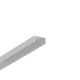 1m aluprofil BEGTON12 J/S - Ubehandlet aluminium, påbygning, LED skinne