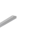 1m aluprofil BEGTON12 J/S - Ubehandlet aluminium, påbygning, LED skinne
