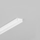 2m aluprofil BEGTON12 J/S - Hvid lakeret, påbygning, LED skinne