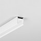 2m aluprofil LEVEL12 C/U1 - Hvid lakeret, påbygning, LED skinne