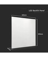 Bagbelyst 60x60 LED Panel, 36W - 120 lm/W, flicker free, hvid kant