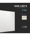 V-Tac LED Panel 60x60 - 36W, flicker free, 120 lm/W, hvid kant