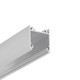 1m aluprofil LINEA20 EE7F/TY - Ubehandlet aluminium, påbygning, LED skinne