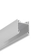 1m aluprofil LINEA20 EE7F/TY - Ubehandlet aluminium, påbygning, LED skinne