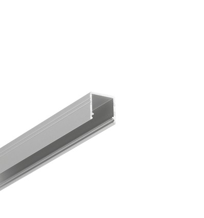 1m aluprofil SMART10 AC2/Z - Anodiseret, påbygning, LED skinne