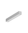 1m aluprofil SMART10 AC2/Z - Anodiseret, påbygning, LED skinne