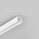 1m aluprofil SMART10 AC2/Z - Hvid lakeret, påbygning, LED skinne