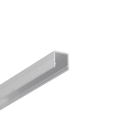 2m aluprofil SMART10 AC2/Z - Ubehandlet aluminium, påbygning, LED skinne