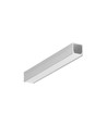 2m aluprofil SMART10 AC2/Z - Ubehandlet aluminium, påbygning, LED skinne
