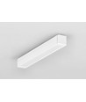 2m aluprofil SMART10 AC2/Z - Hvid lakeret, påbygning, LED skinne