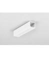 1m aluprofil SMART16 BC3/U4 - Hvid lakeret, påbygning, LED skinne