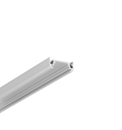 1m aluprofil SURFACE10 BC/UX - Anodiseret, påbygning, LED skinne