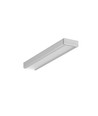 1m aluprofil SURFACE10 BC/UX - Anodiseret, påbygning, LED skinne