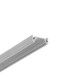 2m aluprofil SURFACE10 BC/UX - Ubehandlet aluminium, påbygning, LED skinne
